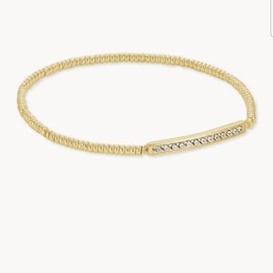 Kendra Scott Gold Bracelet with Clear Accents